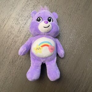 Care Bears Lavender Plush with Rainbow Design